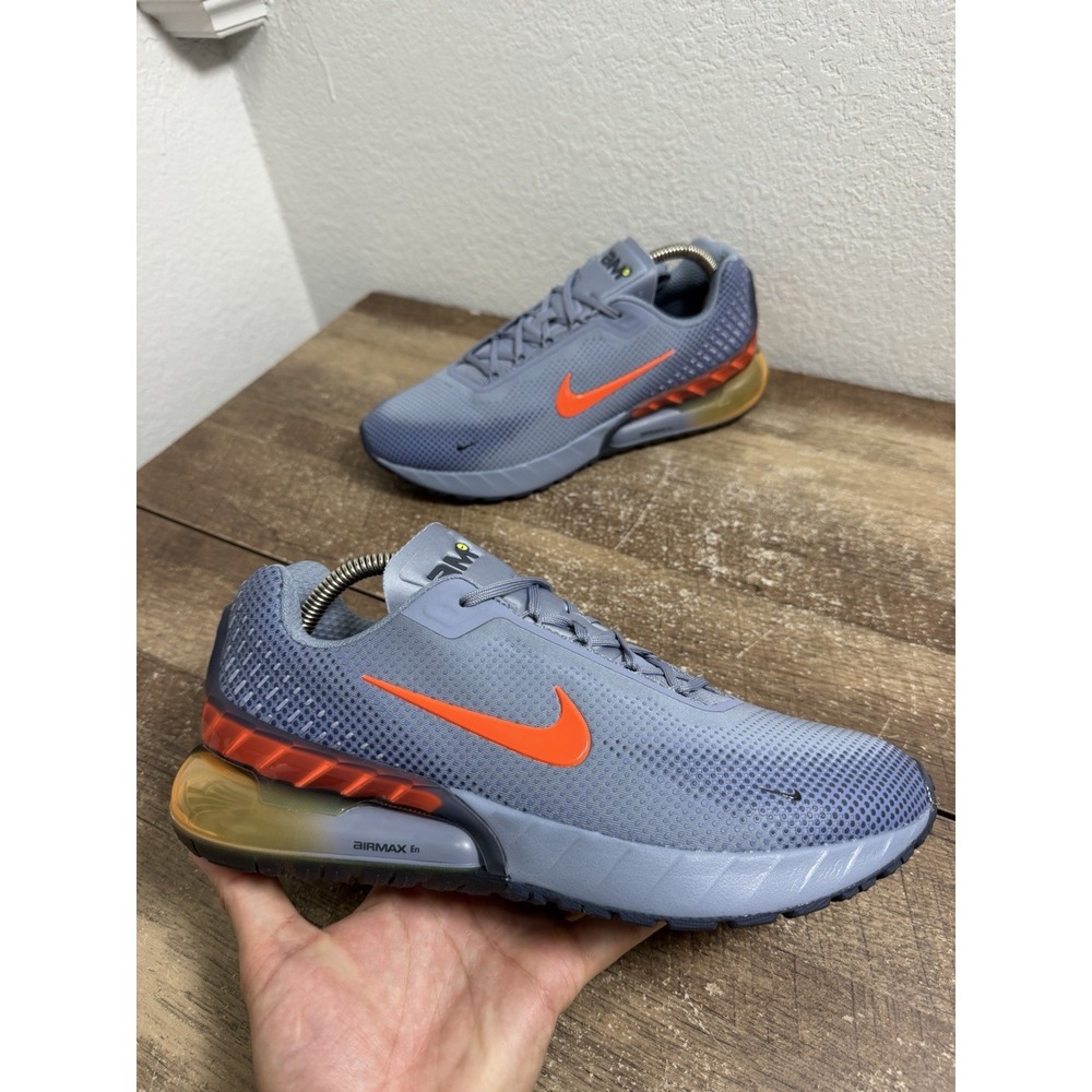 Size 8 Nike Air Max Phoenix FZ5307-400 Men's Light Blue/Orange Solid Low Top NEW